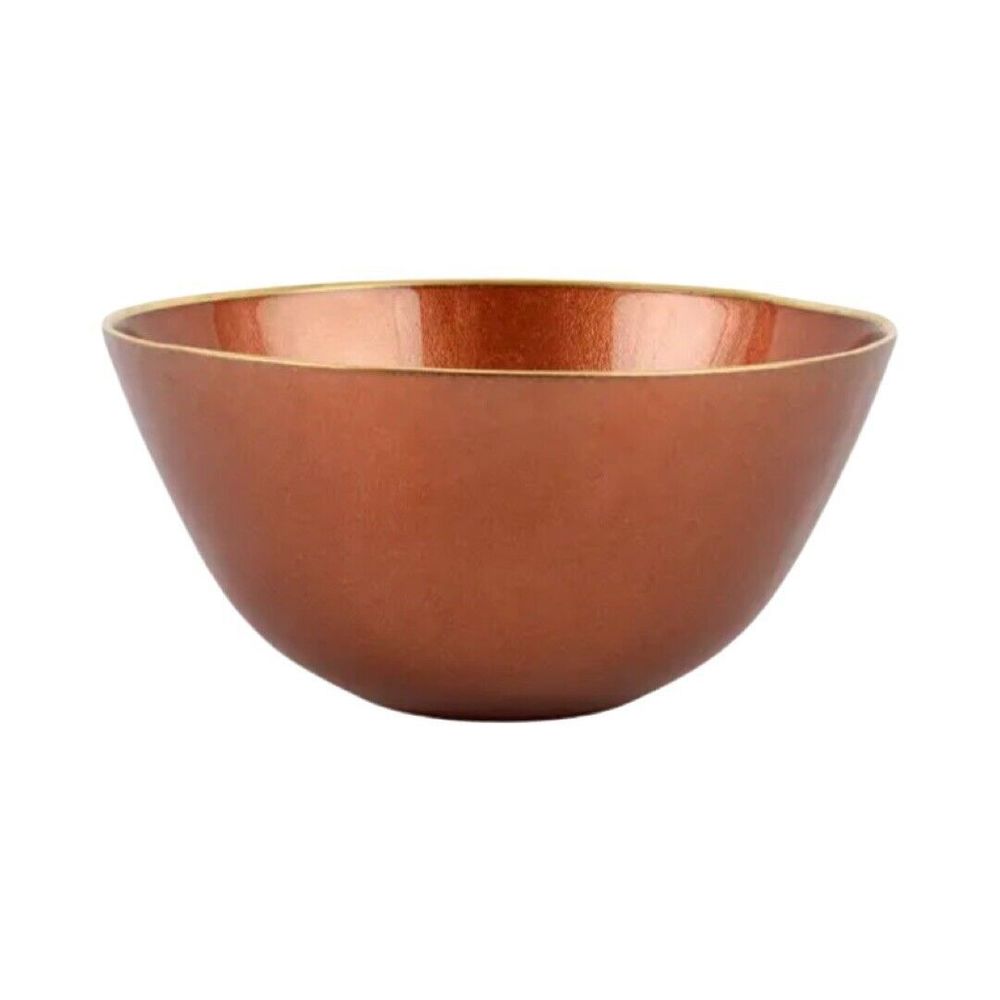 NWT Vietri Metallic Glass Copper Deep Bowl NEW without Box. 2 available